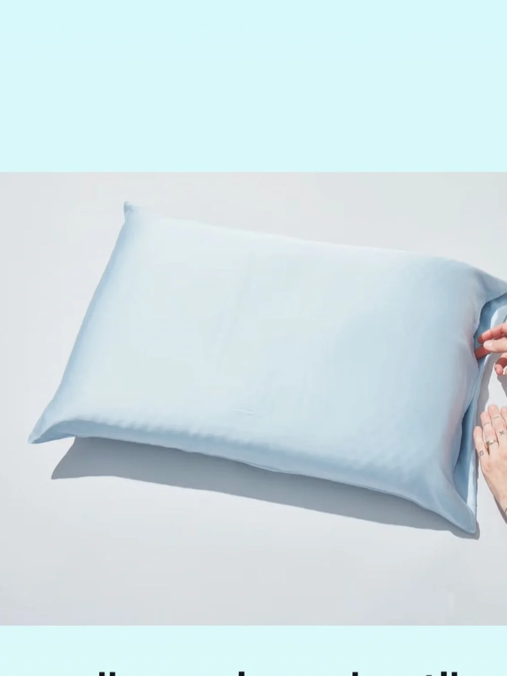 Pluto Light Blue Pillowcase — Silky-Soft Cooling Cover